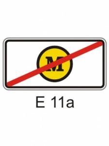 E11a - bez mýtného - dodatková tabulka pro dopravní značky