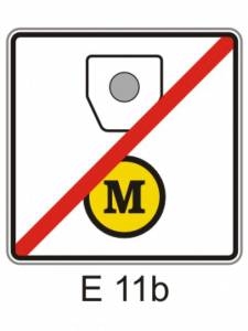 E11b - bez časového poplatku a mýtného - dodatková tabulka pro dopravní značky
