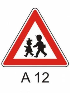 A12 - Děti - výstražná dopravní značka