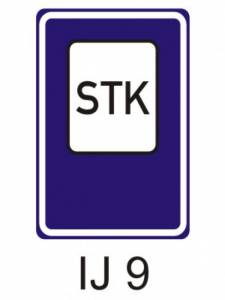 IJ9 - stanice technické kontroly - informativní dopravní značka