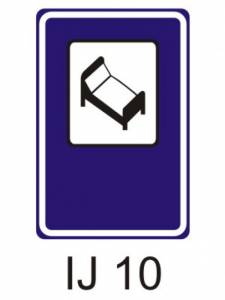 IJ10 - hotel nebo motel - informativní dopravní značka