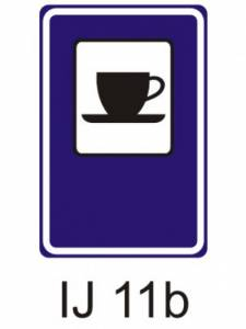 IJ11b - občerstvení - informativní dopravní značka