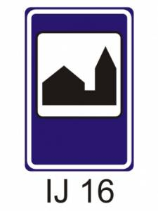 IJ16 - silniční kaple - informativní dopravní značka