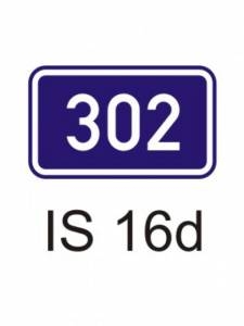 IS16d - silnice 2. třídy - informativní směrová dopravní značka