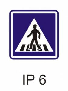 IP6 - přechod pro chodce - informativní provozní dopravní značka