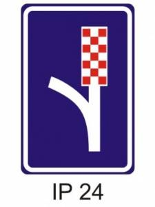 IP24 - únikový pruh - informativní provozní dopravní značka