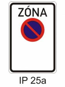 IZ8a - zóna s dopravním omezením - informativní provozní dopravní značka