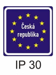 IP30 - státní hranice - informativní provozní dopravní značka