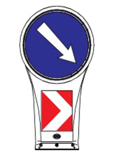 Neprosvětlený pružný maják 600 mm