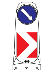 Neprosvětlený pružný maják 290 mm